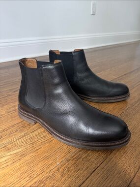 Johnston & Murphy Calder Chelsea Boot, Black, Size 11